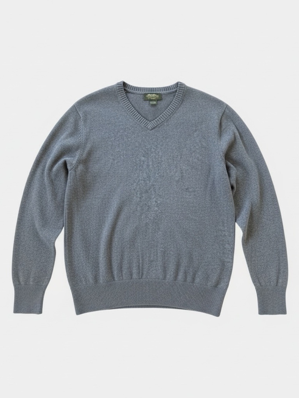 Eddie Bauer Men's V-Neck Sweater - Heather Gray